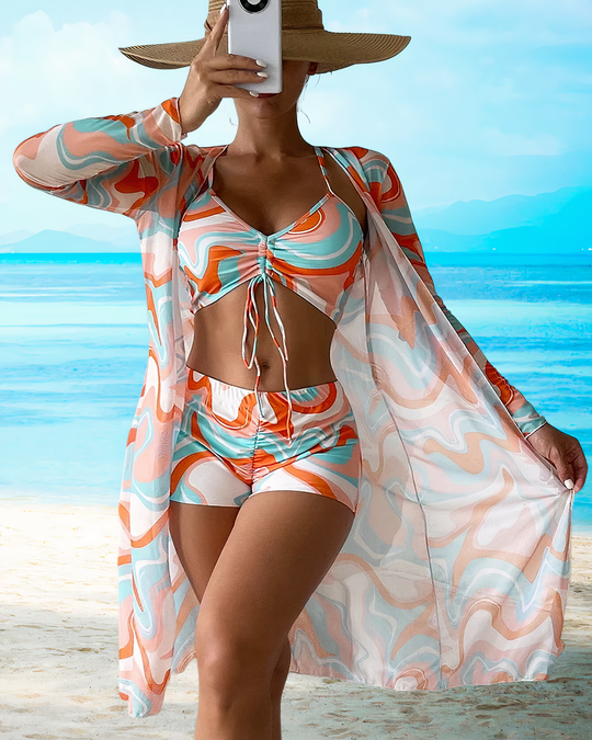 Yara™ - Completo bikini e copricostume